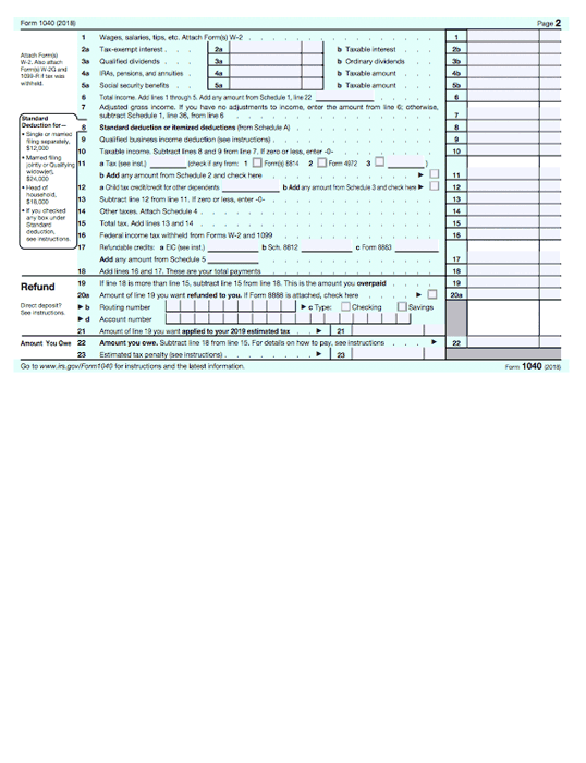 my federal tax return